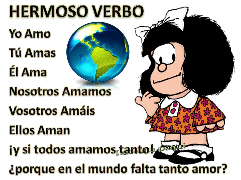 Mafalda con frases de amor - Imagui