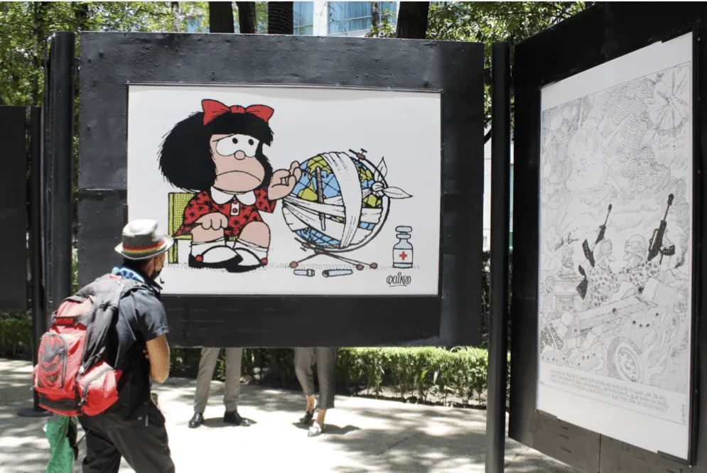 Mafalda llega al Paseo de la Reforma