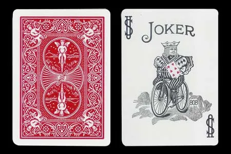 Magia : Carta BICYCLE Joker con 6 de Corazones