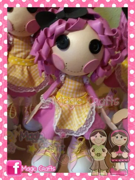 Magic Crafts: ☆ Lalaloopsy Fofucha con ojos de Botón (34 cm ...