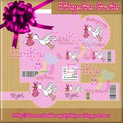 Magic Crafts: Etiquetas para Baby Shower (