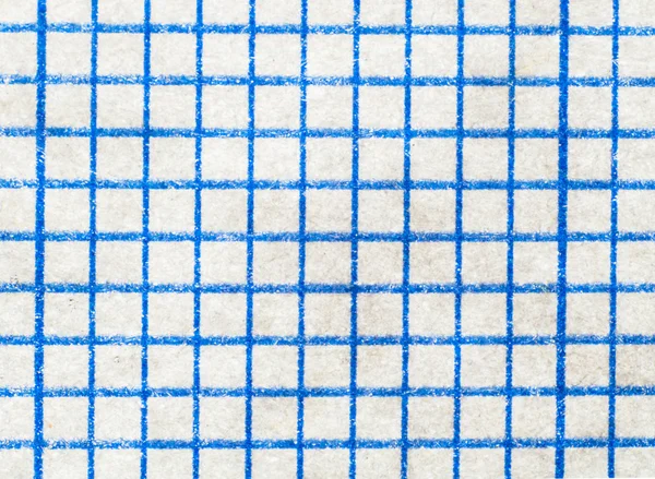 Magnifica hoja de papel blanco en cuadritos — Foto stock ...