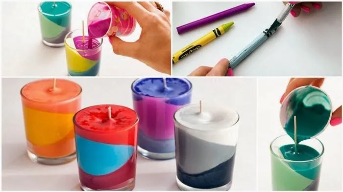 Magnificas velas hechas con crayolas - Manualidades para el Hogar ...