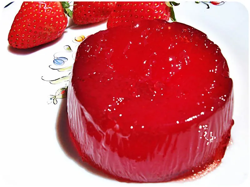 Maison Courgette: Gelatina de fresas con agar-