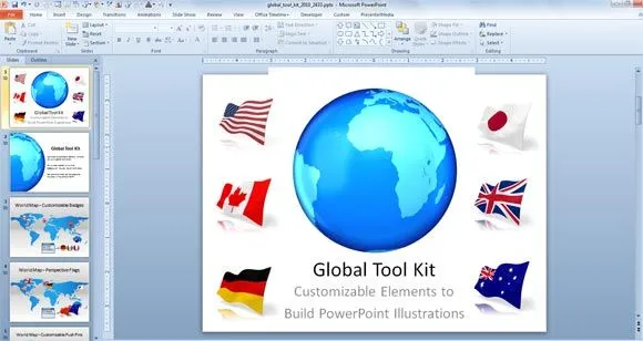 Make Awesome Global Presentations with Global PowerPoint Template ...