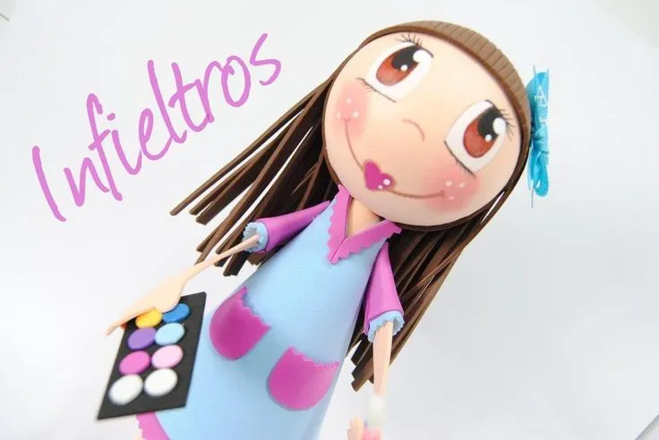 Make-up fofucha maquillaje | Lucía Fofuchas Peluqueras y ...