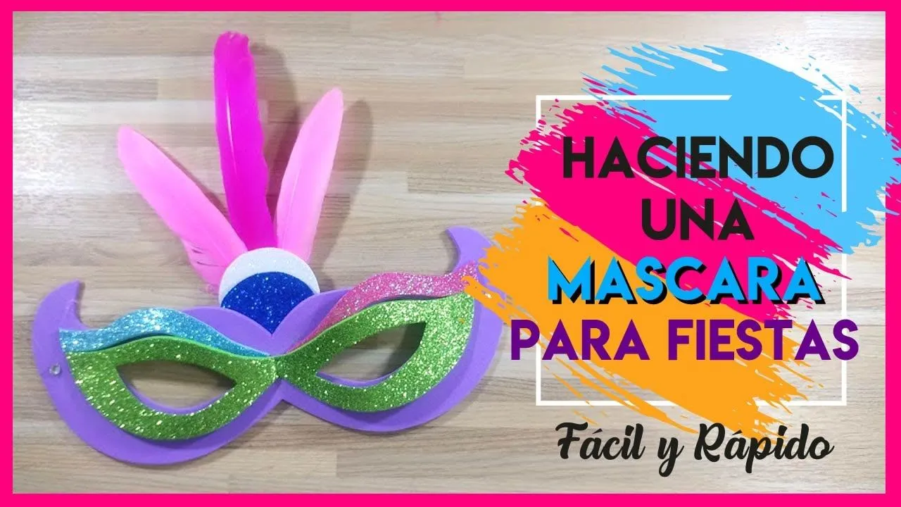 Making a party mask - YouTube