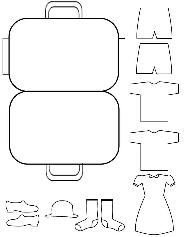 Maletas de viaje para colorear - Imagui