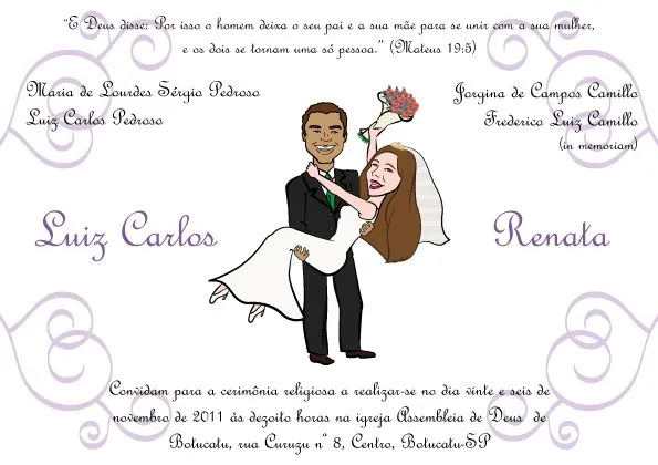 maluquet na net: Casamento - Renata e Luiz