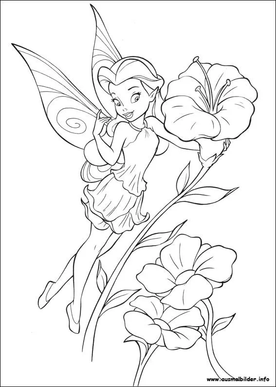 ausmalbilder tinkerbell | Coloring My Pages