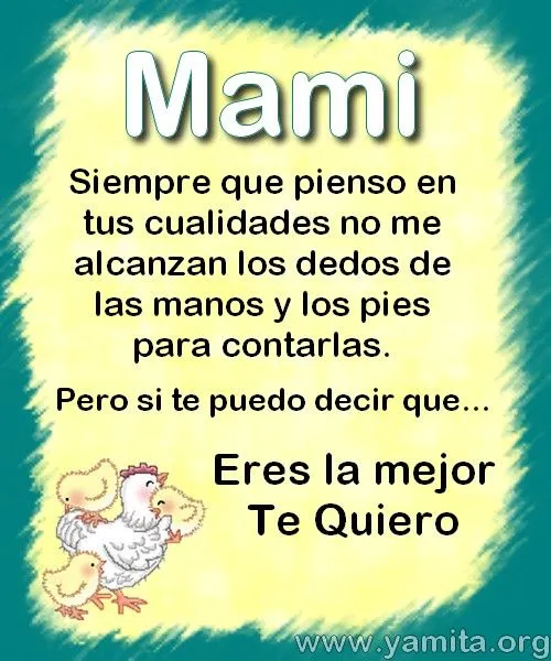 Mamá te quiero - Imagui