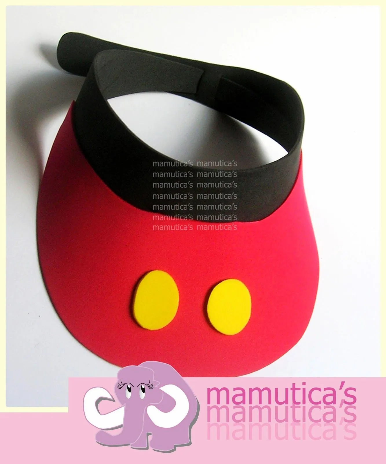 Mamutica's: Cintillos o diademas y viseras de Minnie y Mickey Mouse