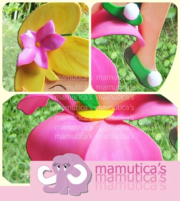 Mamutica's: Figura en foami Campanita Tinkerbell