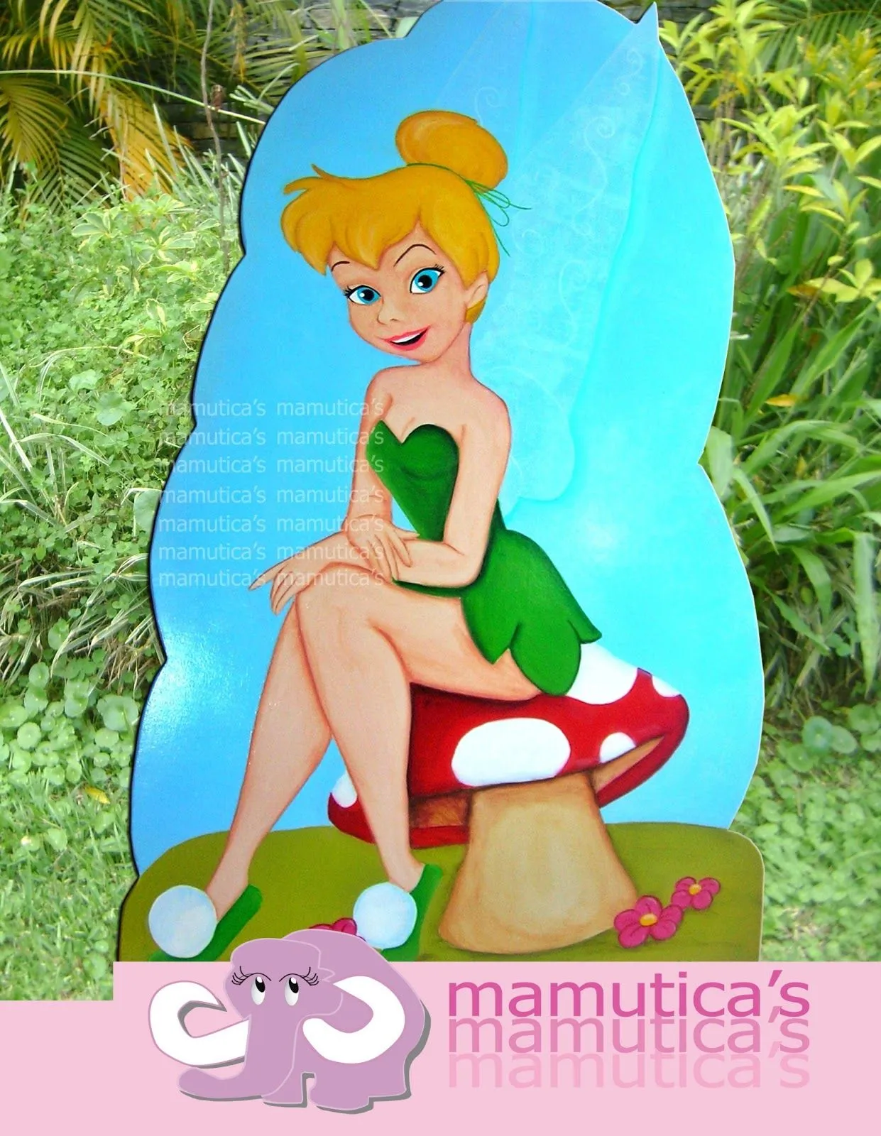 Mamutica's: Figura en mdf para mesa de fantasía Tinkerbell - Campanita