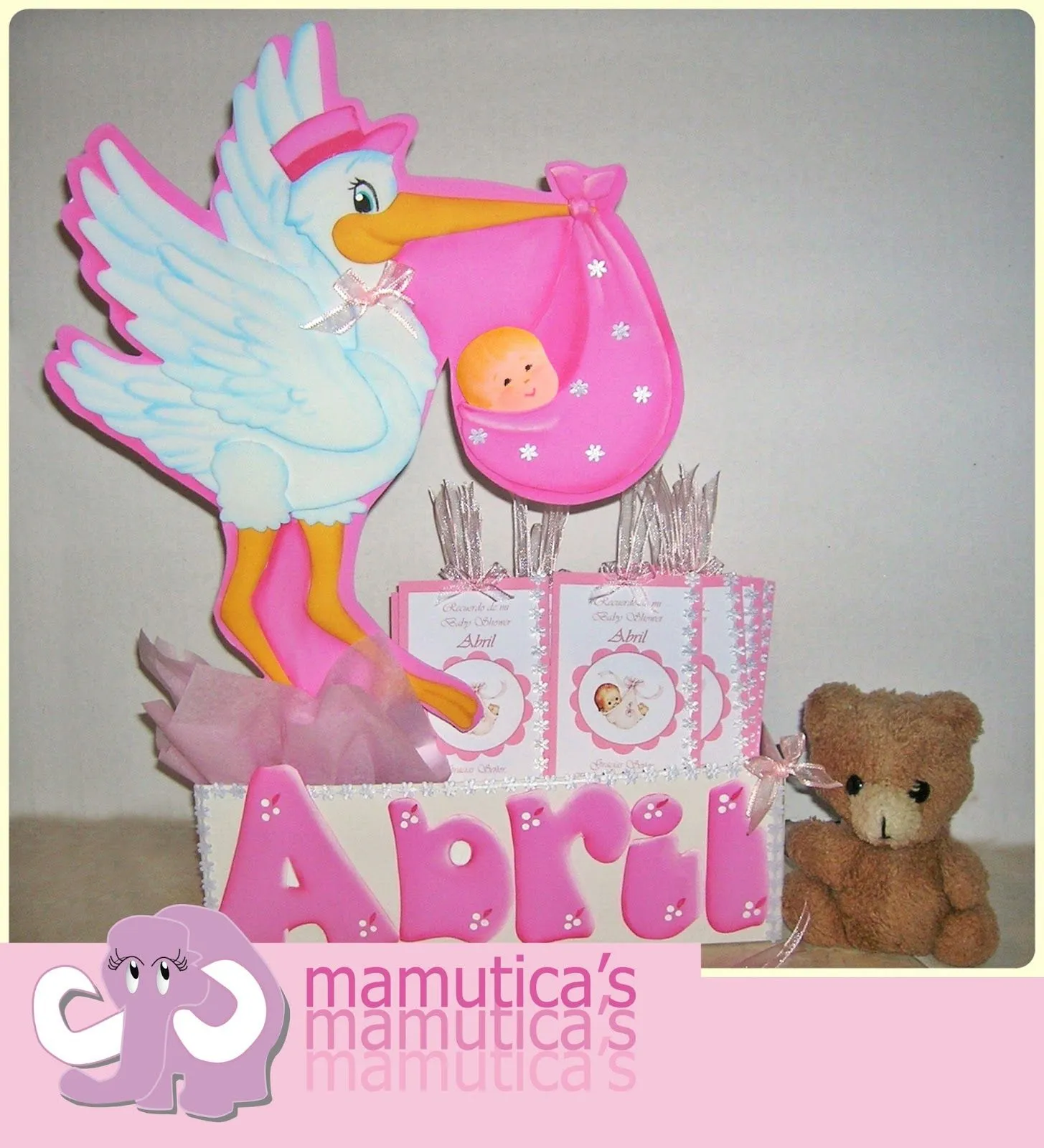 Mamutica's: Marcapáginas como recuerdo-souvenir de Baby Shower