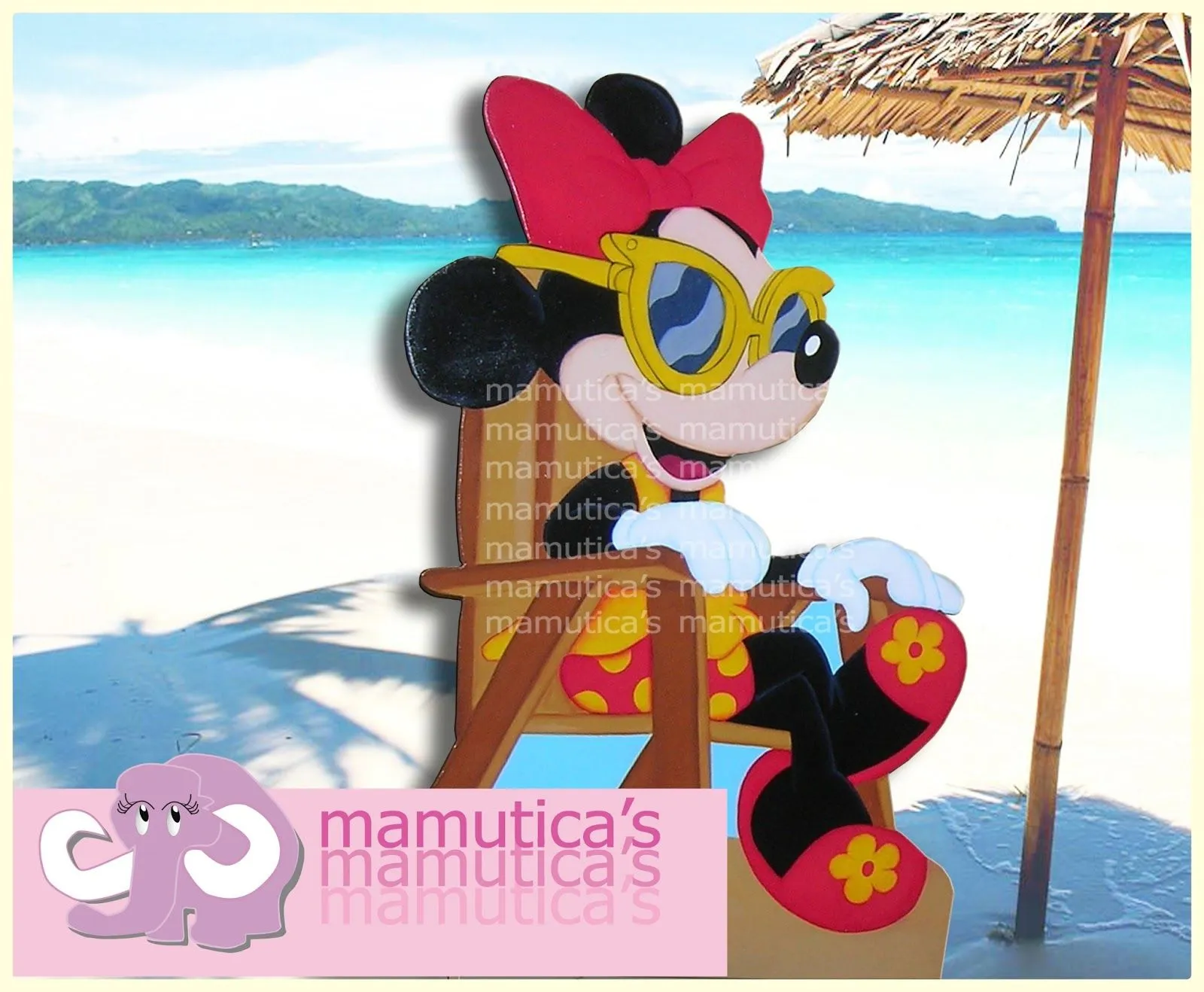 Mamutica's: Mickey y Minnie Mouse en la playa