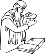 Man is playing Shofar coloring page | Super Coloring