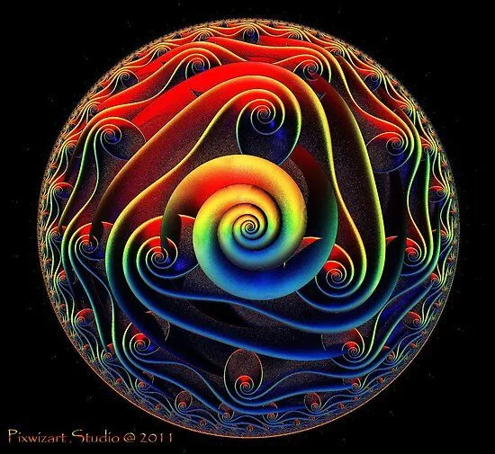 Mandala 3D Art2" by pixwizart | Redbubble