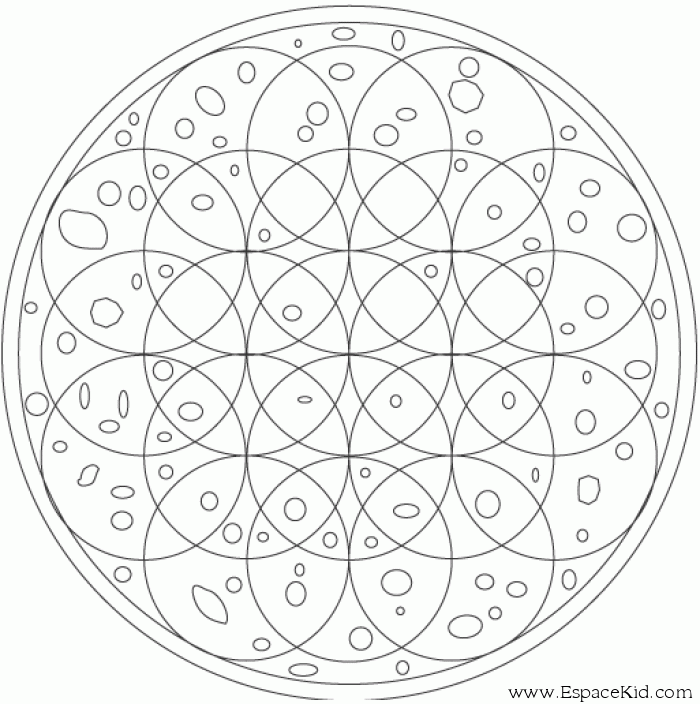 ... mandala à imprimer dans les coloriages Cercle - dessin à imprimer