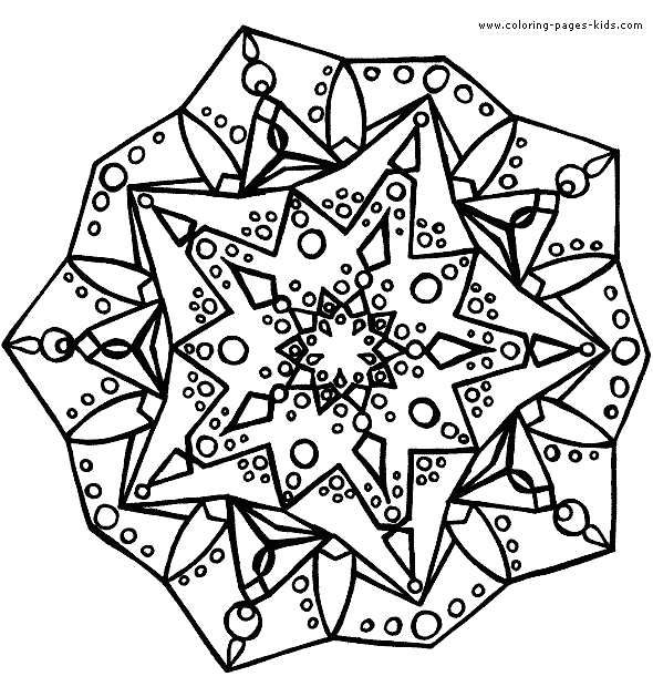 Mandala color page - Printalbe Coloring Pages for Kids!