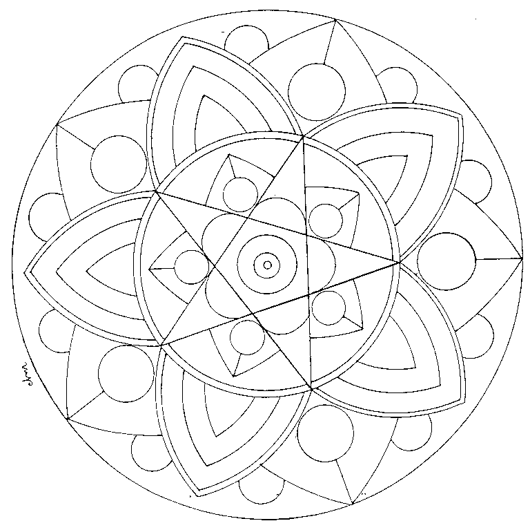 MANDALA A COLORIER