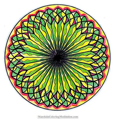 Mandala Coloring Page; an advanced Black & White Mandala | Flickr ...