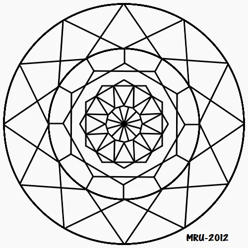 Mandala facil de hacer - Imagui