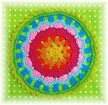 Mandala De Ganchillo en Pinterest | Ganchillo Estilo Libre ...