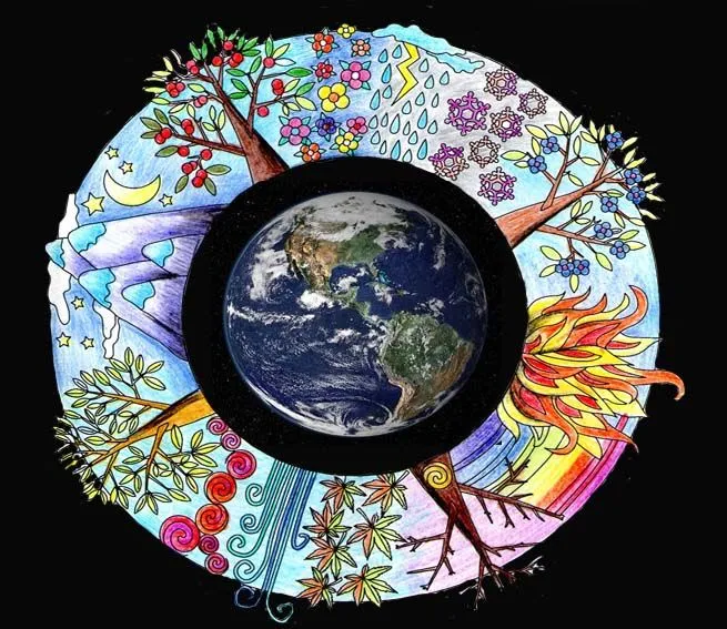 MANDALA DEL MUNDO. (2012). lápices de colores and photoshop