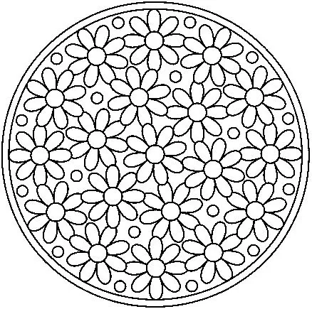 Mandala de rosas para colorear - Imagui