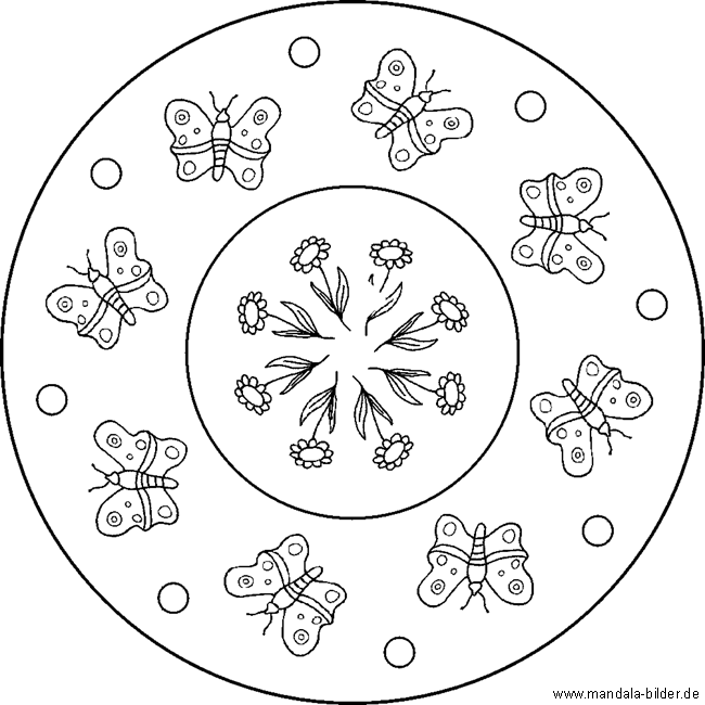 Mandala Tierbilder - Tiere als Ausmalbild zum Ausmalen für Kinder