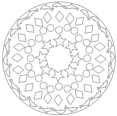 Mandala zum Ausdrucken für Kinder