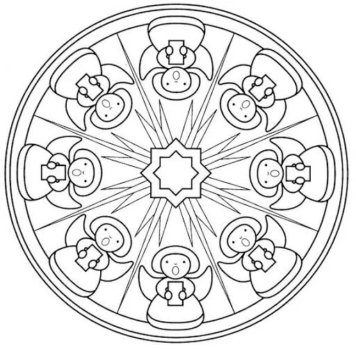 Mandalas angeles para imprimir - Imagui