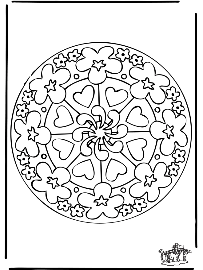 Mandalas para colorear en casa