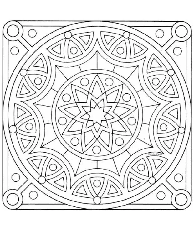 Mandalas Para Pintar: abril 2012