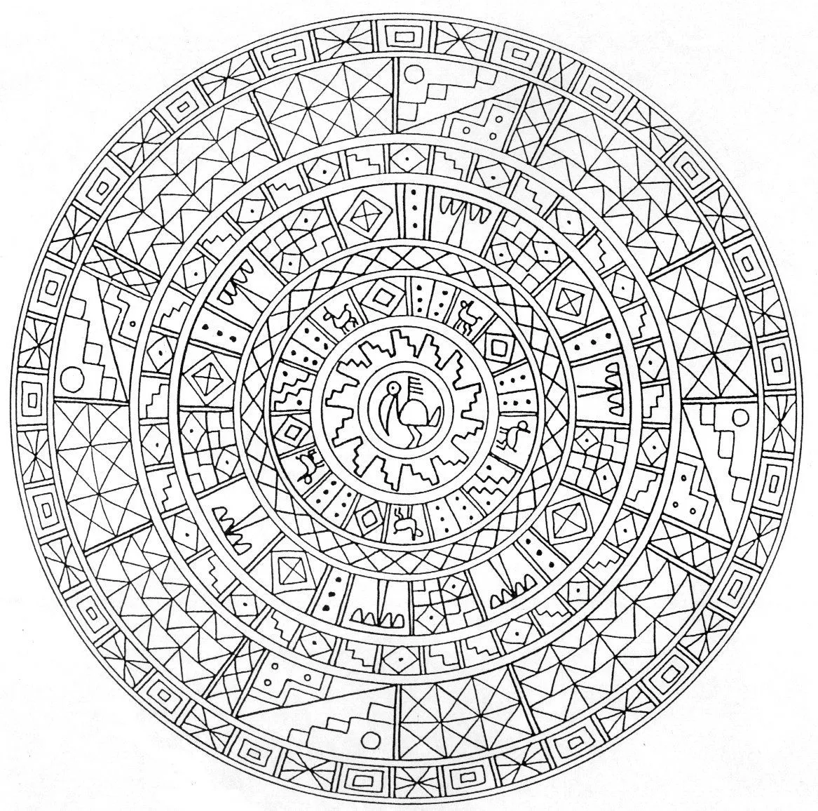 Mandalas para colorear dificiles