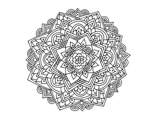 Mandalas para colorear dificiles