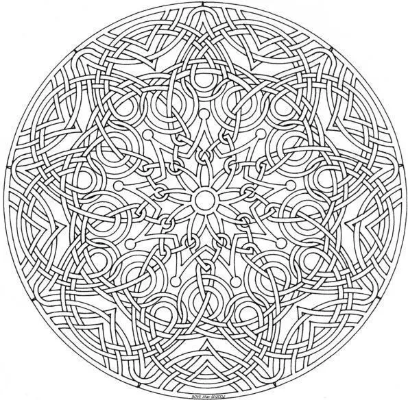 68) MANDALA A IMPRIMER ET A COLORIER