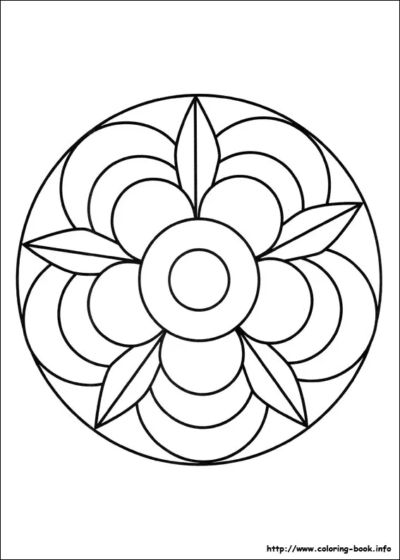 Mandalas coloring pages on Coloring-Book.info