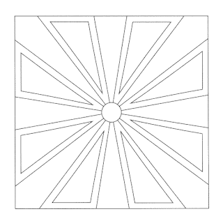 Mandalas cuadrados para colorear