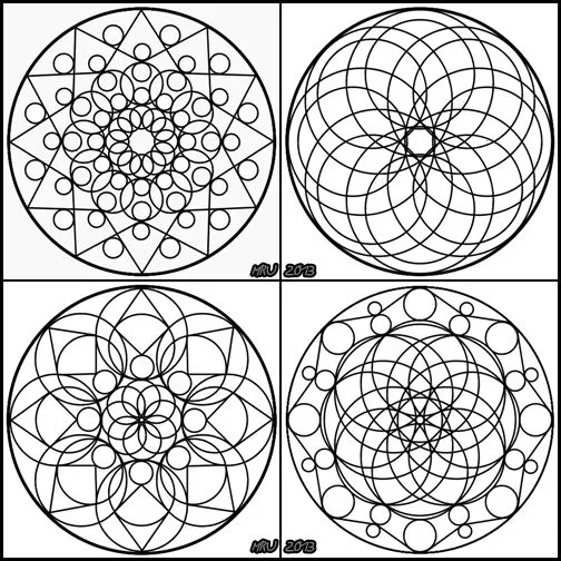 MANDALAS en FAMILIA, para pintar tod@s junt@s.: Serie de cuatro ...