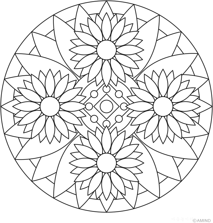 Mandalas para colorear, Juegos de pintar mandalas