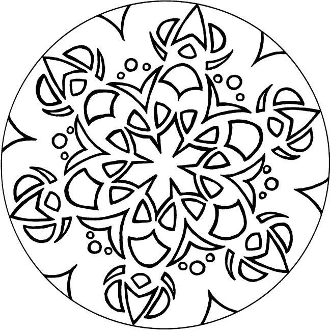 Mandalas de flores para colorear e imprimir - Imagui