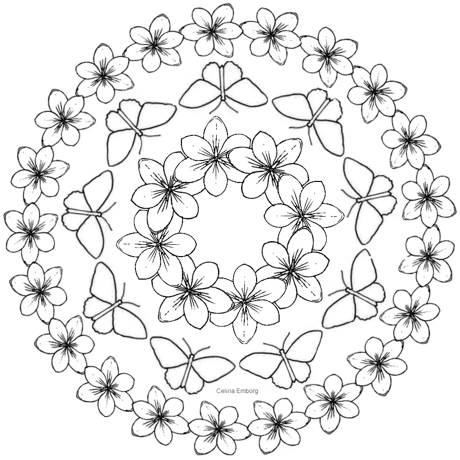 Mandalas con mariposas. ¿cuál es su significado? - Celina Emborg