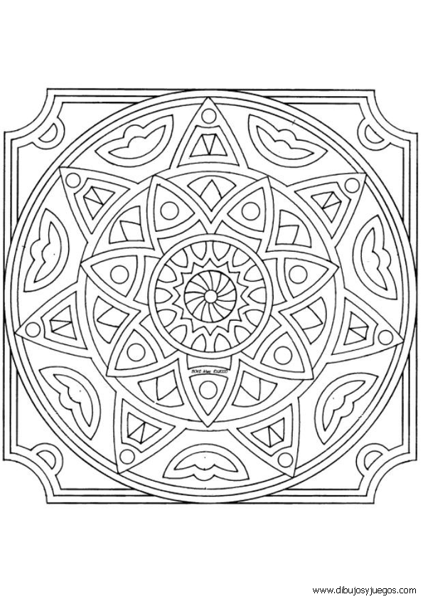 dibujos-mandalas-complejos-063 | Dibujos y juegos, para pintar y ...