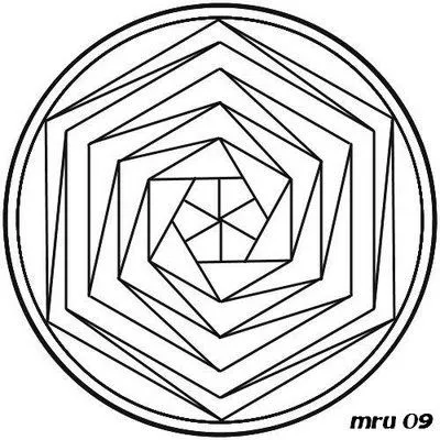 Mandalas - MRU - : MANDALAS FÁCILES para pintar y colorear