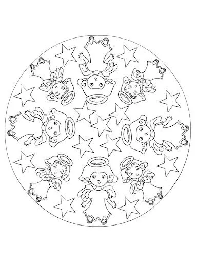 Mandalas de Navidad para imprimir | Manualidades Infantiles