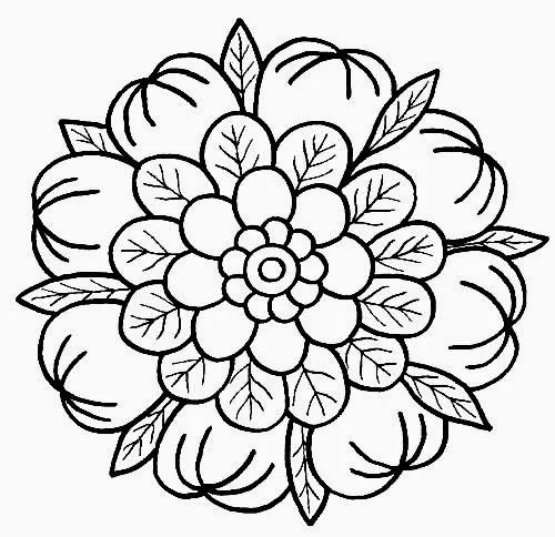 Mandalas faciles para imprimir - Imagui