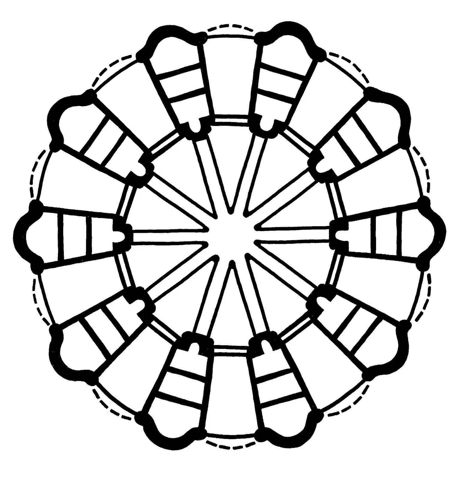 Mandalas Para Pintar: Ábside de la Catedral de Granada