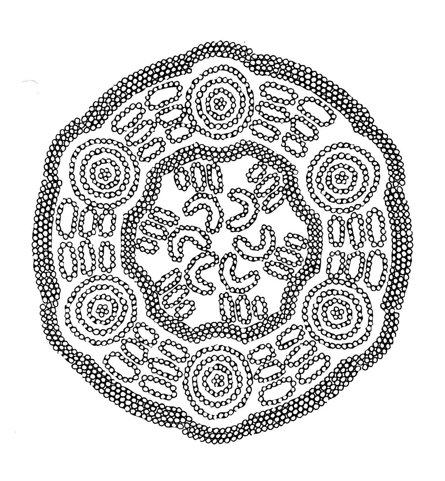 Mandalas Para Pintar: Mandala australiano III